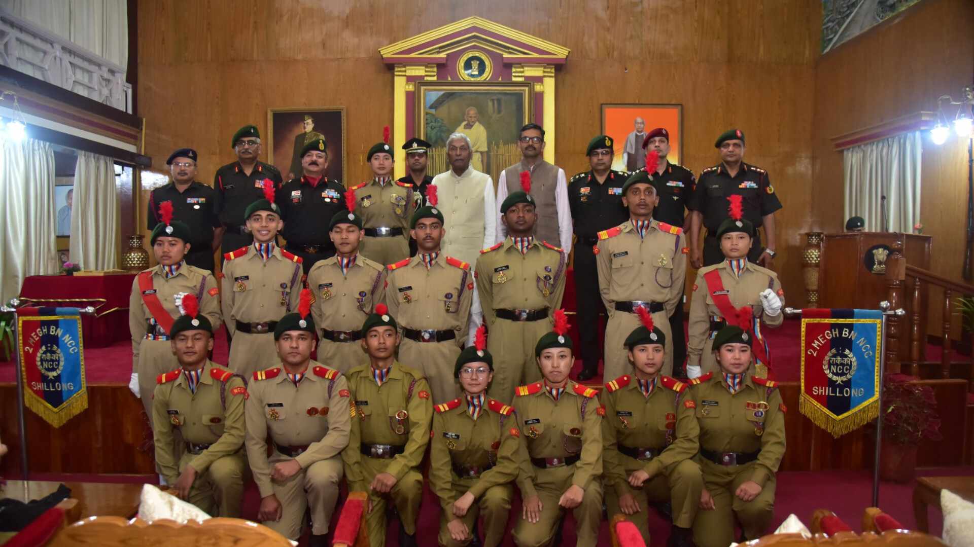 GOVERNOR FELICITATES NCC CADETS FOR BRILLIANT PERFORMANCE AT REPUBLIC ...
