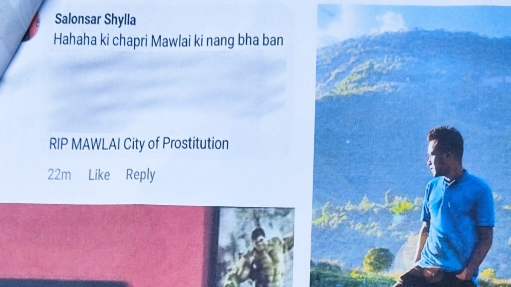 NABA KYNTHOH, “RIP, MAWLAI CITY OF PROSTITUTION’ UJOR EHAHAR KA SSMP BAD HITO ÍA U SALONSAR SHYLLA