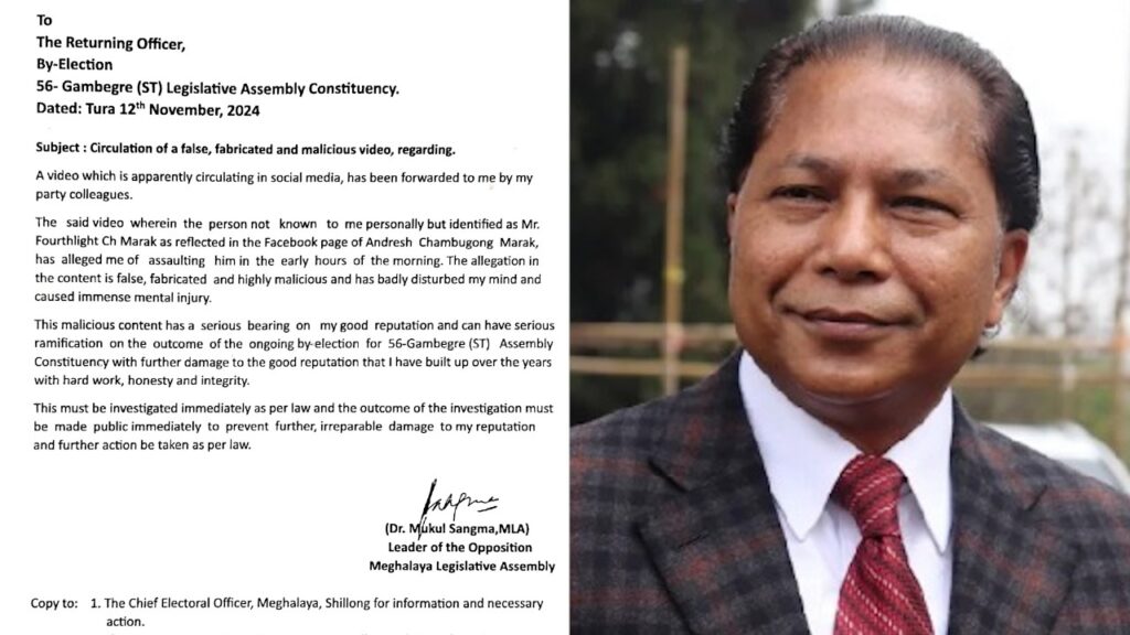 Shah kynnoh u Dr. Mukul Sangma ba ktah kti ïa u Fourthlight Ch. Marak