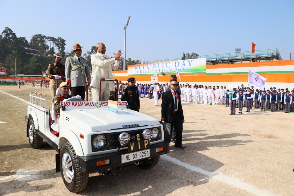 Meghalaya Celebrates 76th Republic Day with Grand Parade and Awards Ceremony