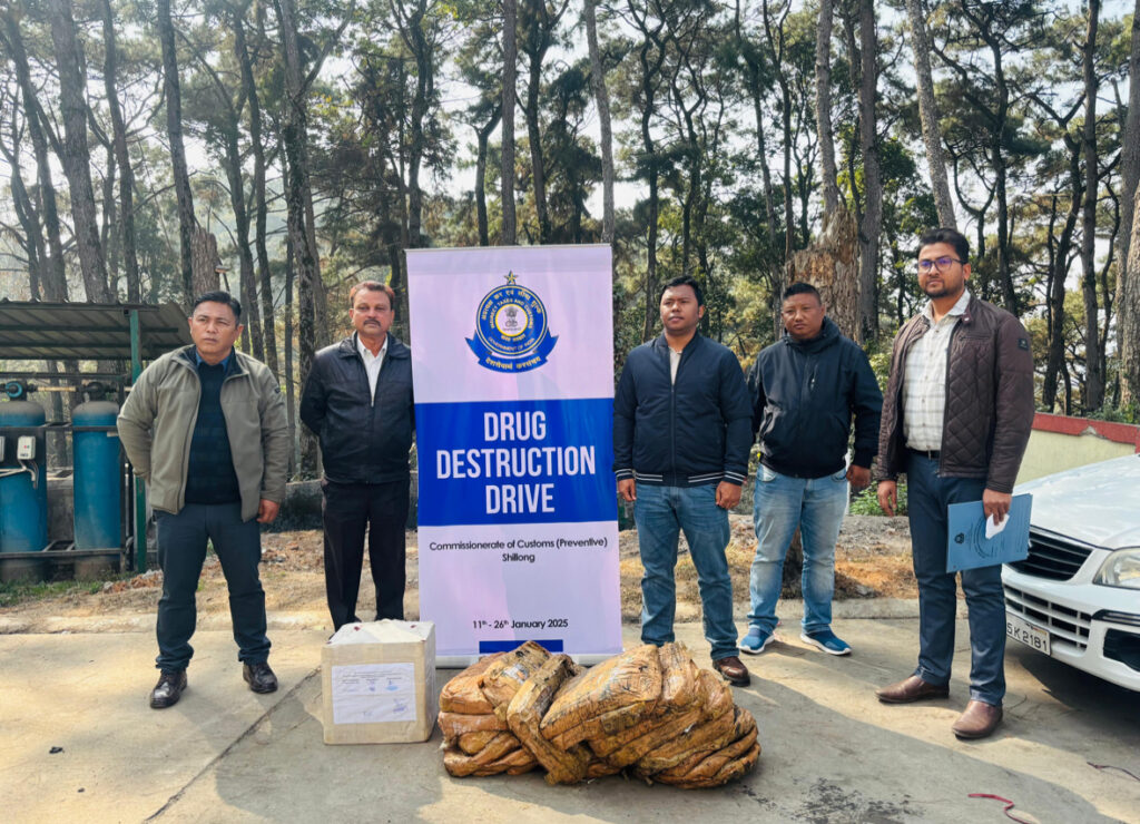 Shillong Customs Destroys ₹8.5 Crore Worth of Seized Drugs