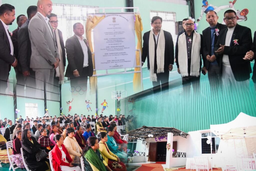 CM Sangma Inaugurates ₹1.55 Crore Lummawbah Indoor Sports Hall