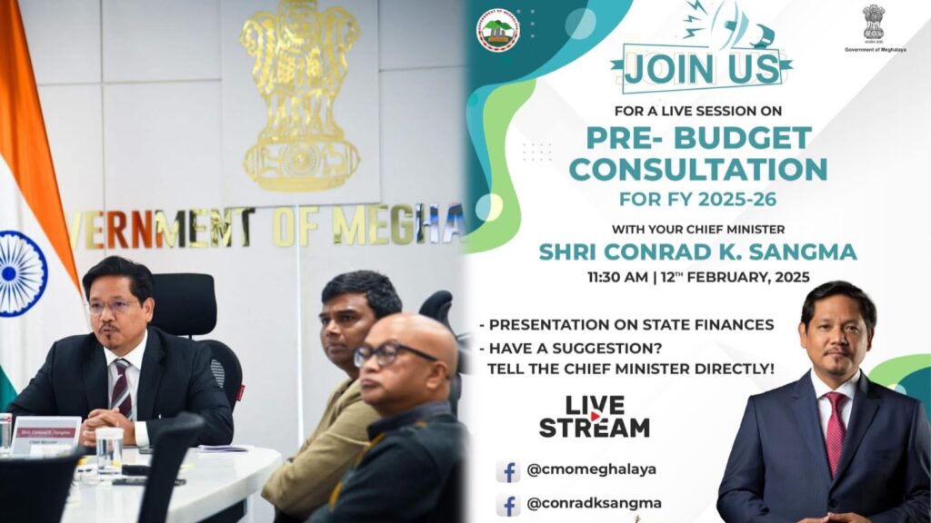 Public Invited to Participate in Meghalaya’s Pre-Budget Discussion