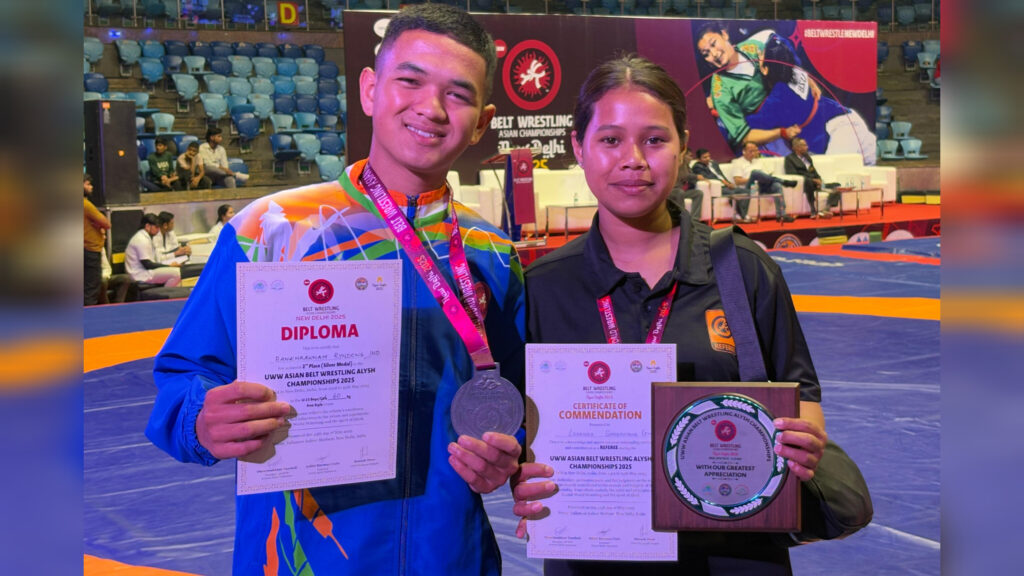 Bankhrawnam Ryndong Wins Silver for India at Asian Belt Wrestling Championship 2025