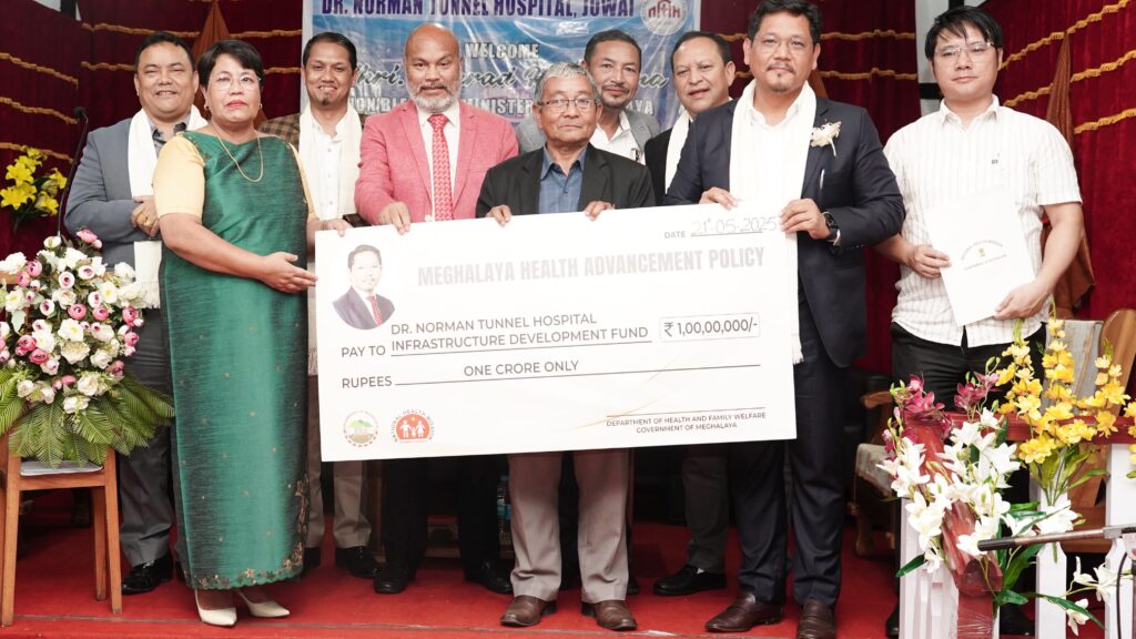 Lyngba ka MHAP aiti 1 klur u Conrad sha ka Dr. Norman Tunnel Hospital, Jowai