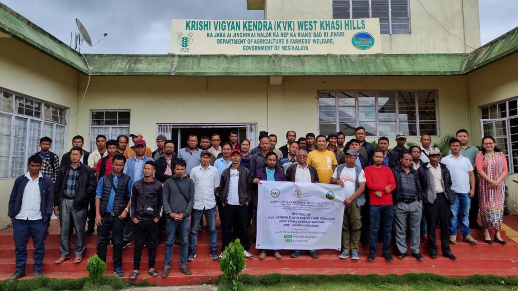 Pynkhreh ka KVK West Khasi Hills ïa ka ” Viksit Krishi Sankalp Abhiyan”