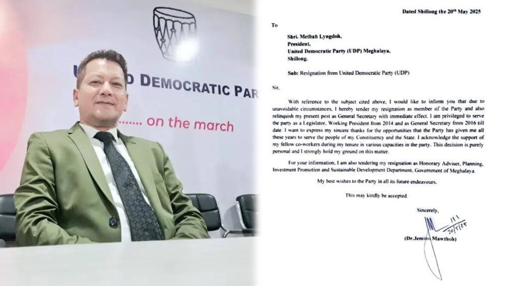Phet u Dr. Jemino na ka UDP,  pynpaw ba dei ka daw shimet bad bym lah ban kiar