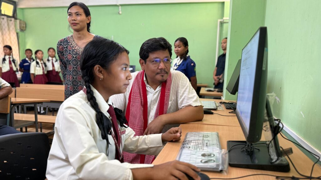 CM Sangma Inaugurates Solar-Powered Classroom at Tura Girls’ School, Boosting Digital Learning