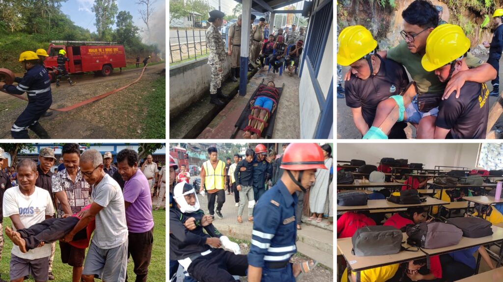 CIVIL DEFENCE EXERCISE ON AIR RAID CONDUCTED IN MEGHALAYA