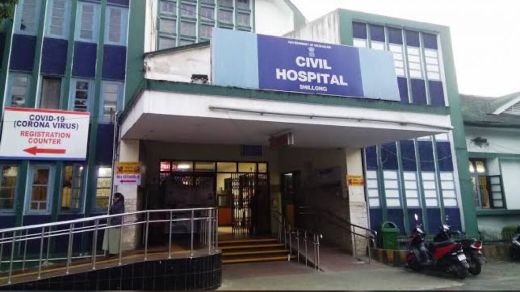 Shen yn sumar ïa kiba pang bampong ha Civil Hospital, Shillong lyngba ka VR-AGIT