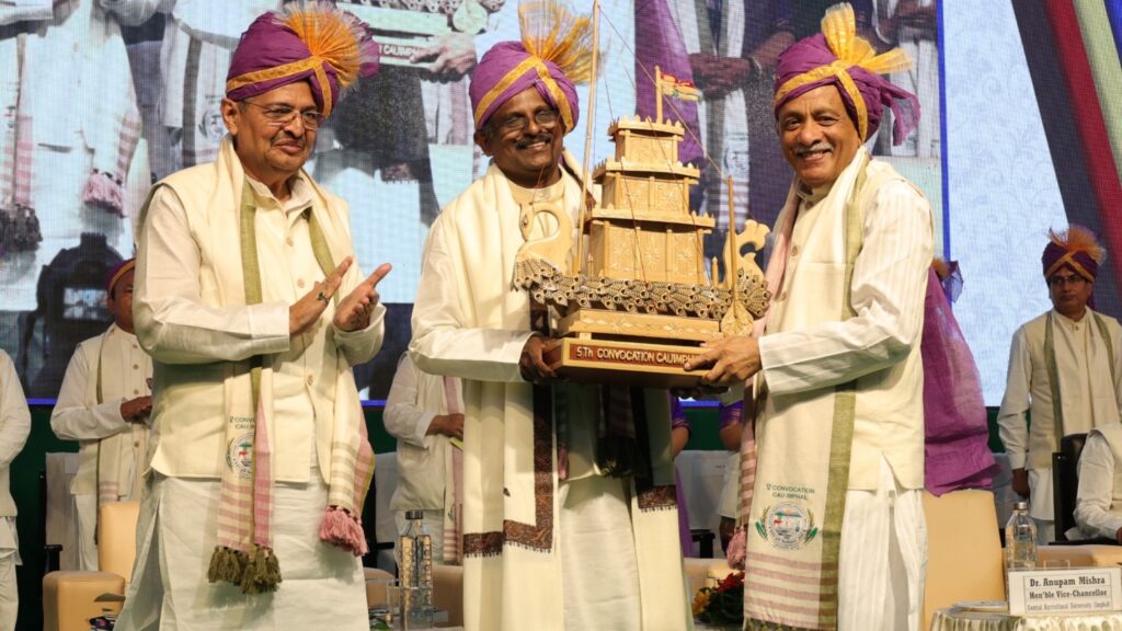 ISRO Chairman Graces 5th Convocation of Central Agricultural University, Imphal
