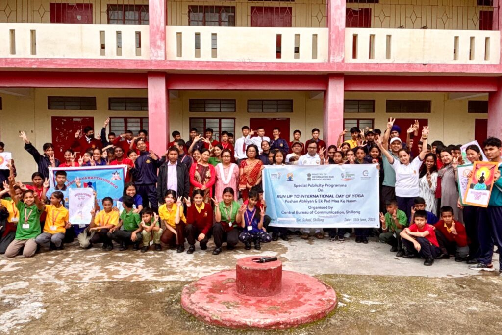 Students Embrace Yoga, Creativity, and Nature in Run-Up to IDY 2025 Organized by CBC Shillong