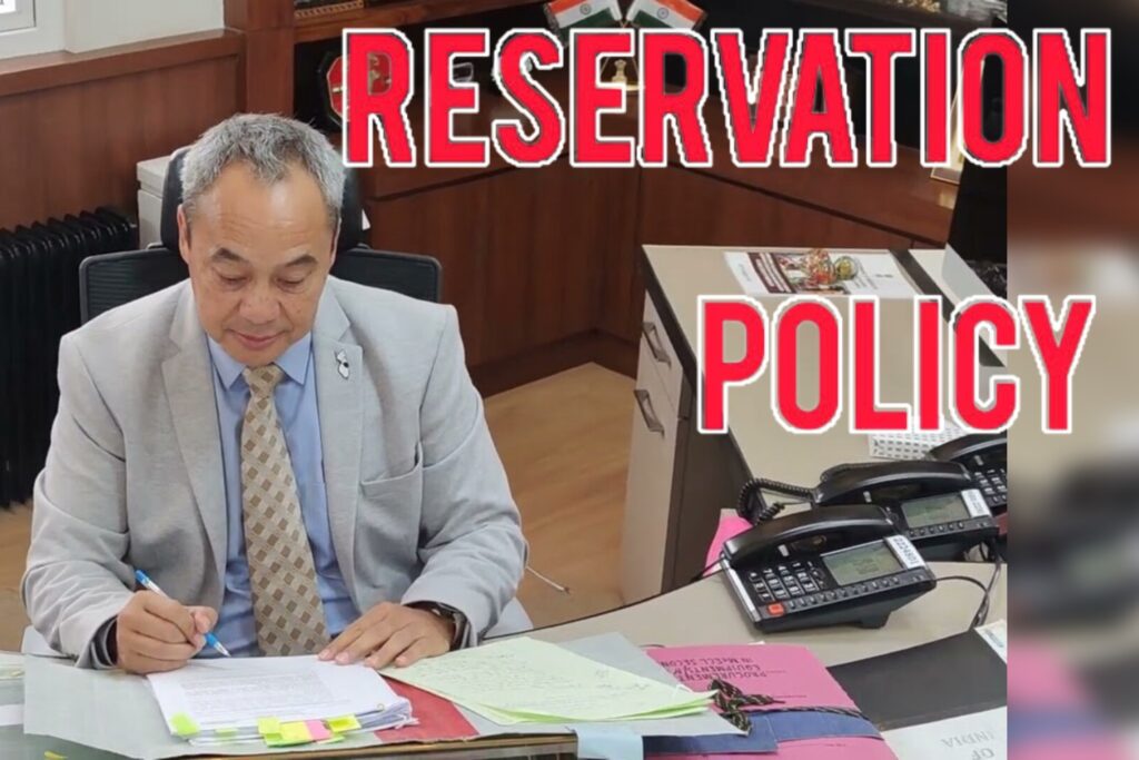 Bynshet ka Sorkar ha u CS ban pule bniah ïa ka kaiphod jong ka State Reservation Policy