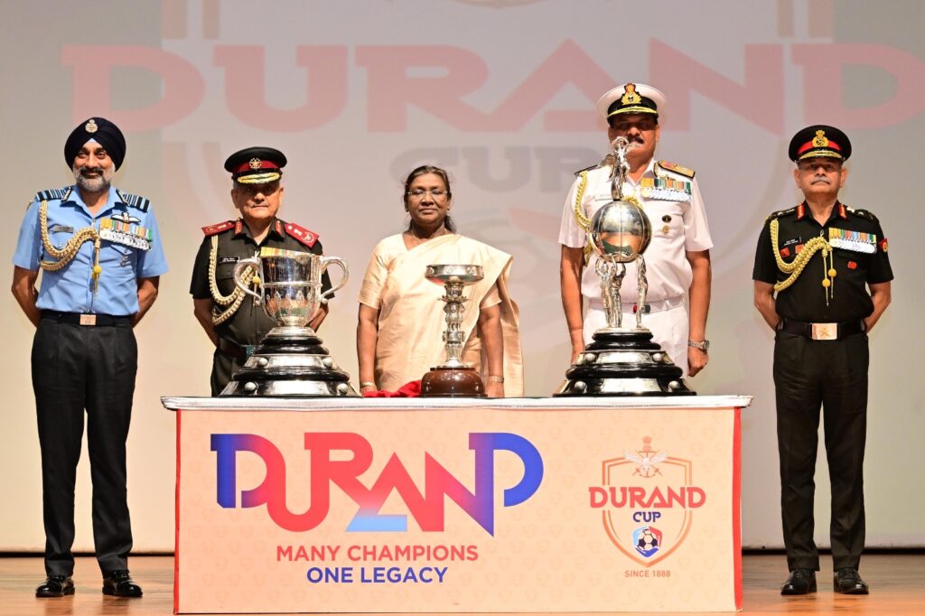 President of India Flags Off 134th Durand Cup Trophies