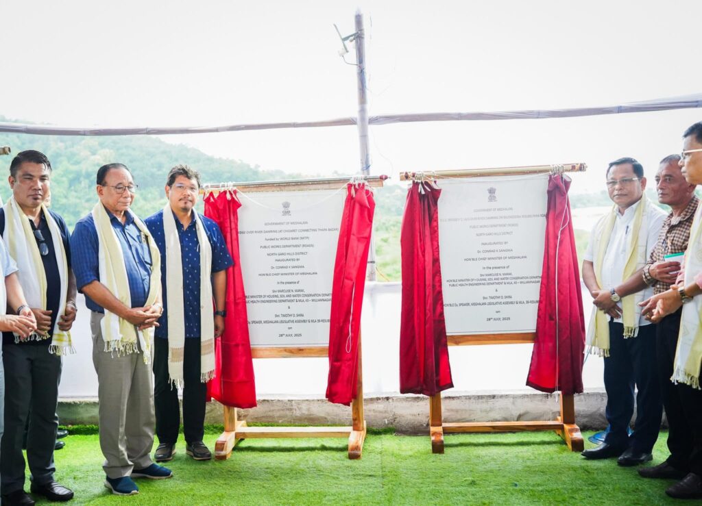 Union Finance Minister Lauds Meghalaya’s Development Model; CM Sangma Inaugurates Key Bridges