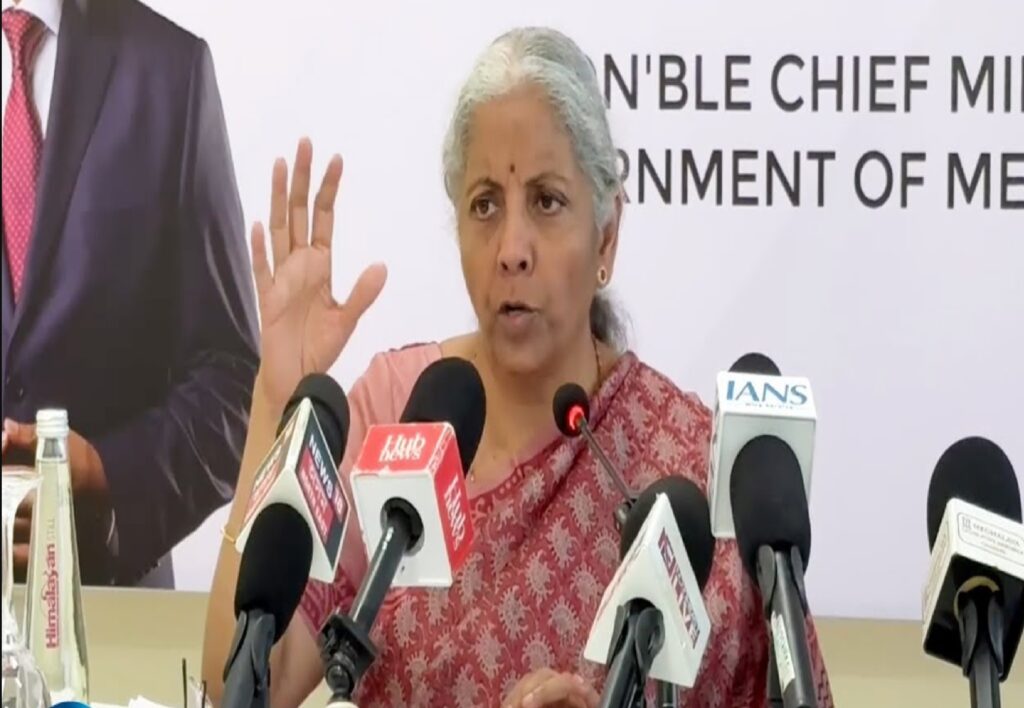 Pynbna ka Sitharaman 92 tylli ki shnong khappud kin long ki shnong ba nyngkong ka ri India