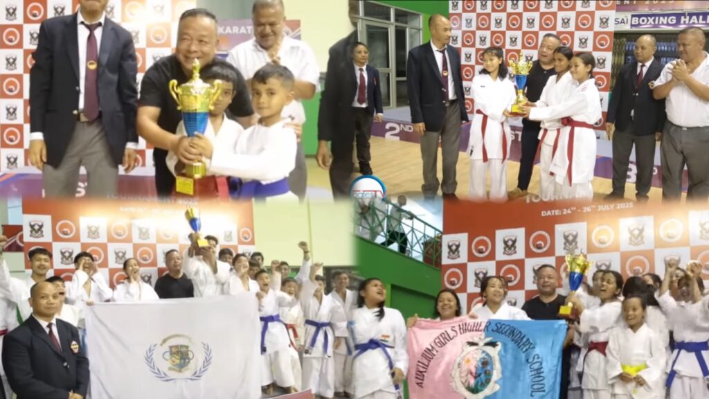 Ka St Anthonys bad Auxillium ki lahduh ha ka 31st State Level Inter School Karate Tournament 2025