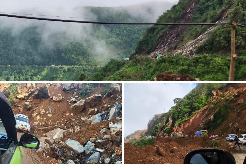 Landslide Alert: Shillong-Dawki Road Highly Vulnerable, Authorities Urge Caution Amidst Heavy Rains