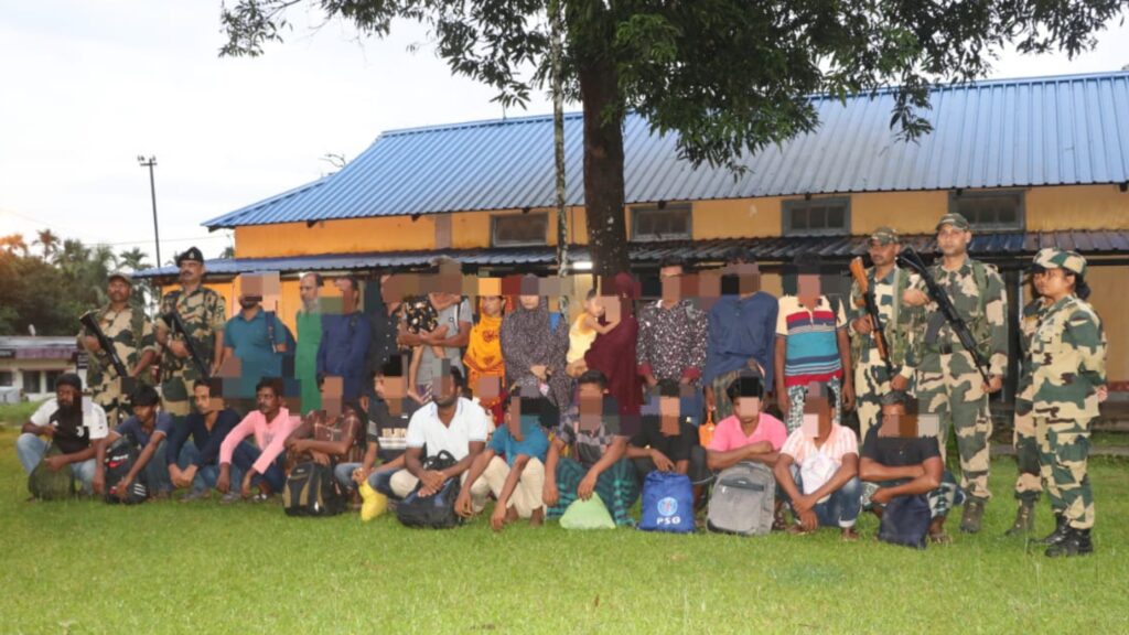 BSF Nabs 26 Bangladeshi Nationals and 4 Indian Facilitators in West Garo Hills