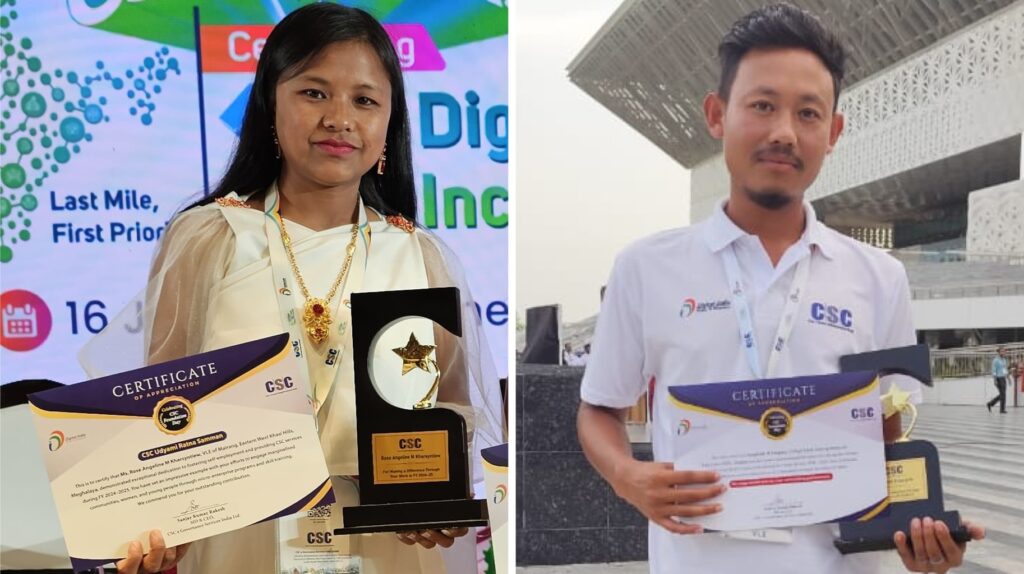 Meghalaya’s Young VLEs Shine at CSC Diwas, Honored for Digital Empowerment and Entrepreneurship
