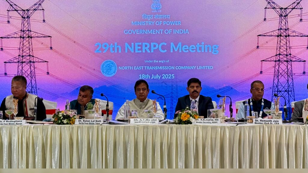 Meghalaya Power Minister Chairs 29th NERPC Meeting in Guwahati
