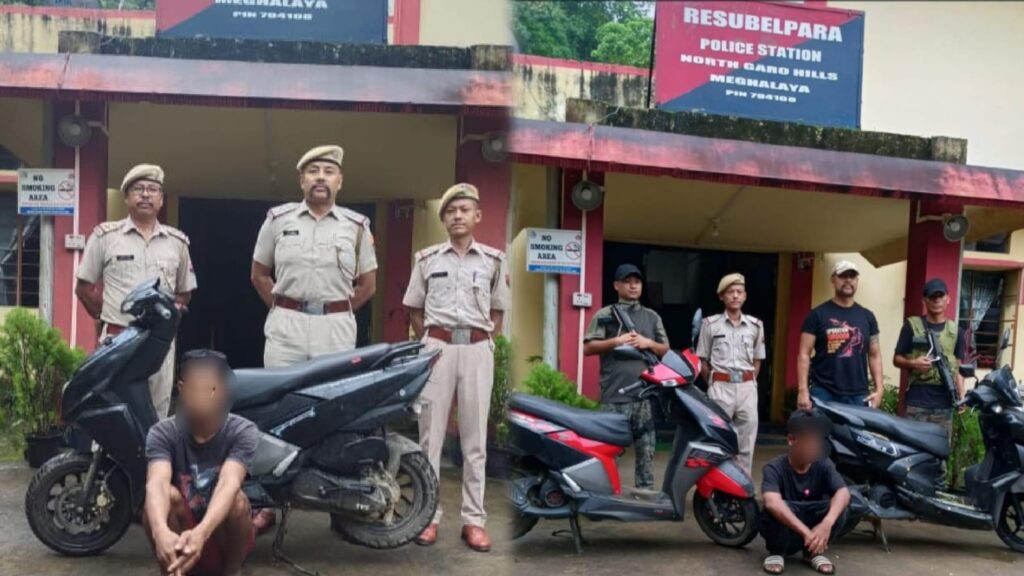Ar tylli ki Scooty tuh ïoh kurup ki Pulit ka North Garo Hills, shah kem uwei