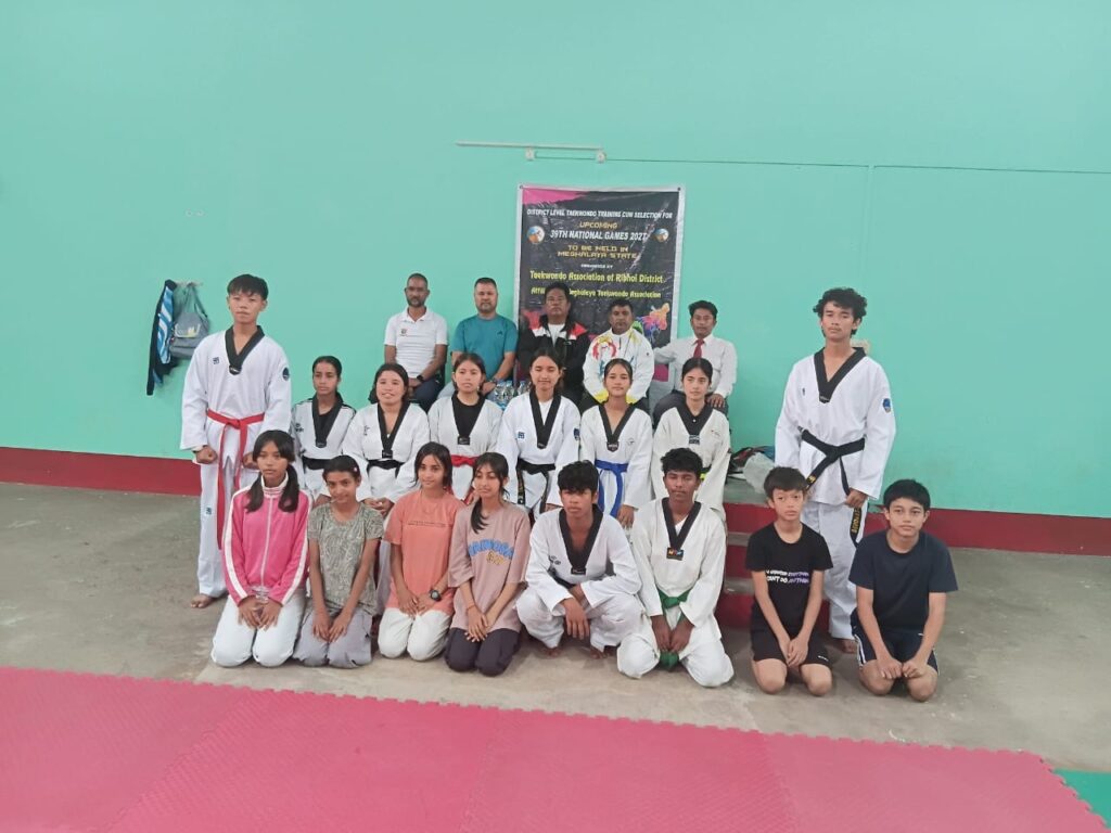Ri-Bhoi Taekwondo Association Holds Coaching Camp and Selection Trial for National Games 2027