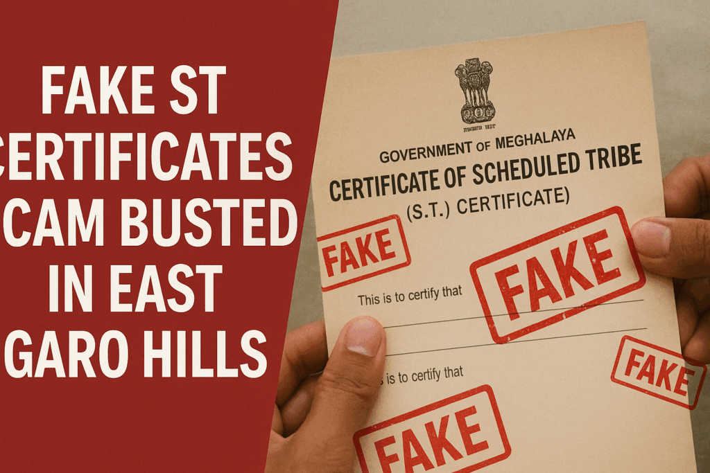 Fake ST Certificates Scam Busted in East Garo Hills