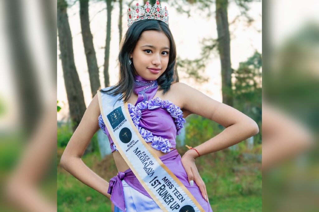 ïa ka Meghalaya yn mihkhmat ka Anshika Thakur ha ka Miss & Mr Teen India 2025