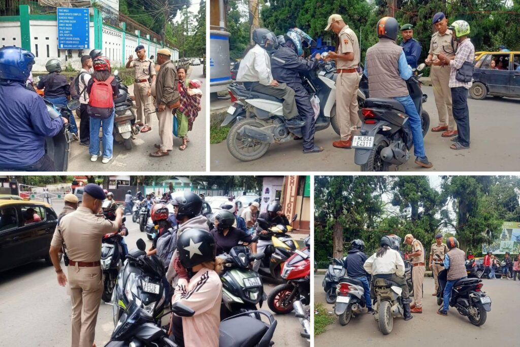 Shillong Traffic Police Launch Awareness Drive to Curb 2-Wheeler Violations
