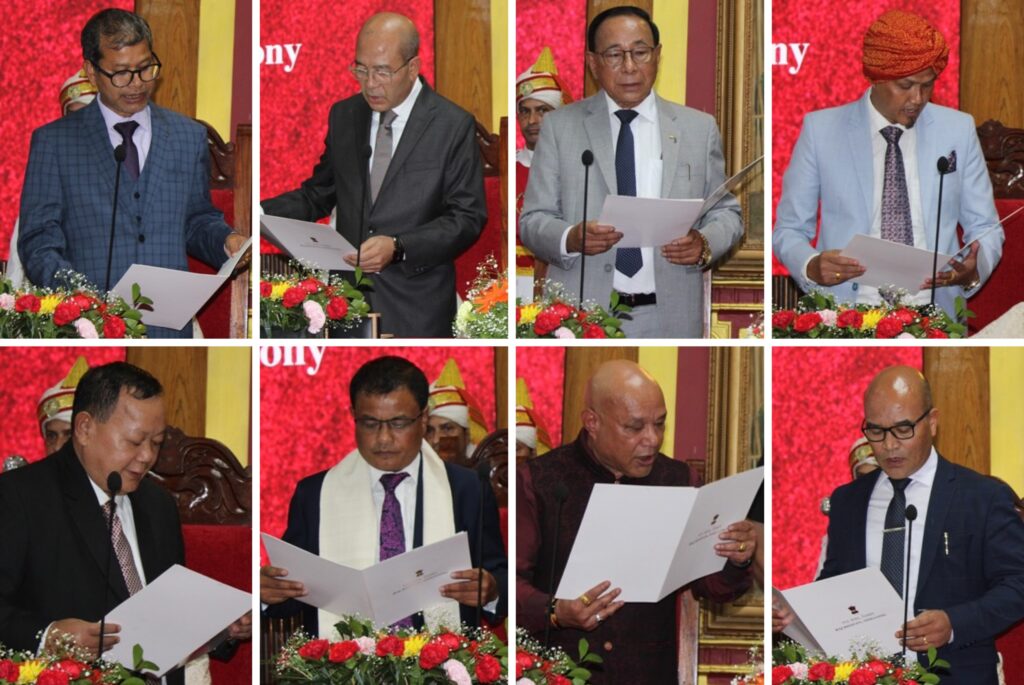 Conrad K. Sangma Retains Finance and Key Cabinet Affairs, Timothy D. Shira: Tourism, Metbah Lyngdoh : Power, Lahkmen Rymbui : Education and Wailadmiki Shylla : Health & Family Welfare