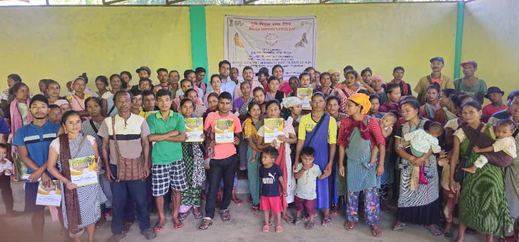 Central Silk Board Organized Muga Farmer’s Field Day at Pamryngai Village, Ri-Bhoi