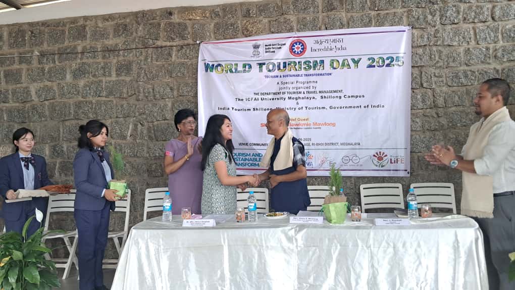 World Tourism Day: Thung tynrai dieng ki samla pule ka ICFAI University ha Mawlyndep