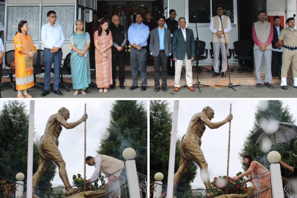 Meghalaya Observes Gandhi Jayanti with Solemn Ceremony