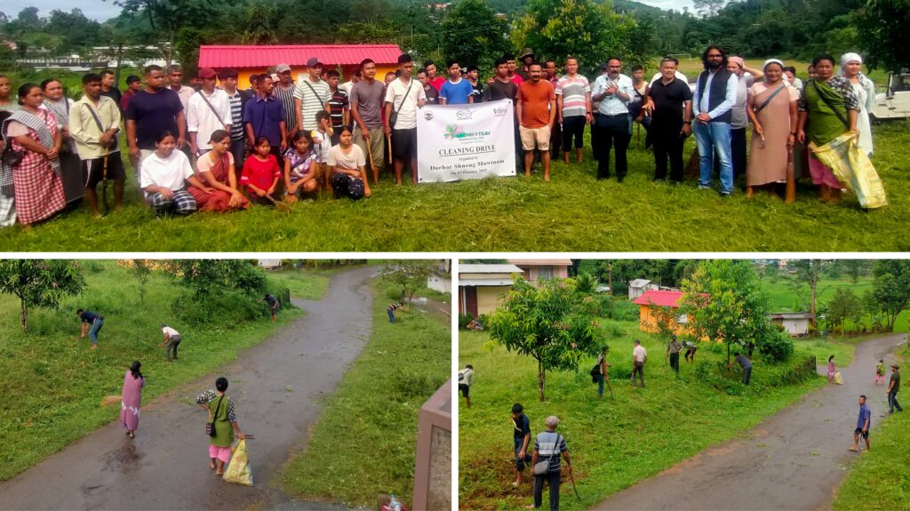 Dorbar Shnong Mawtnum and Saindur Enviro Pvt. Ltd. Join Hands for Swachhata Hi Seva and Swachhotsava Cleaning Drive