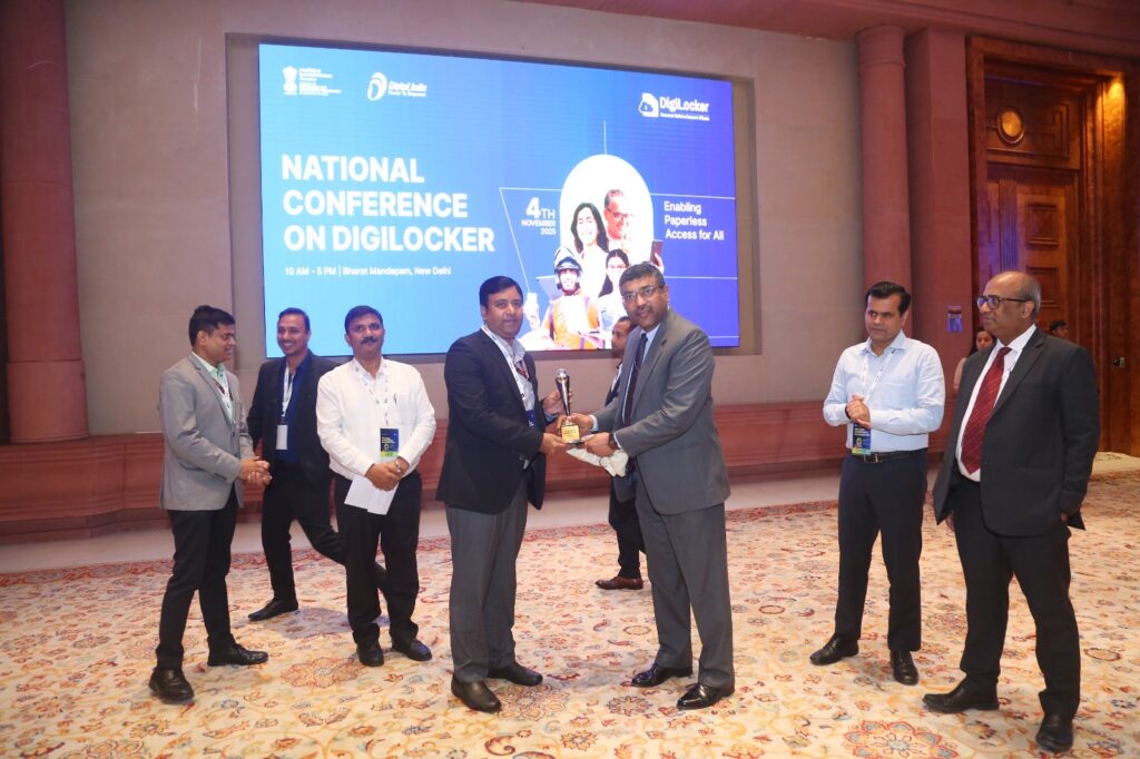 Meghalaya Honoured as ‘Dual Platform Achiever’ for Integrating DigiLocker and EntityLocker