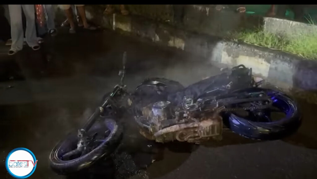 Ingkhong ka thuk thuk Yamaha ba tynrah ïa ka Scooty ha Nongpoh, phet ïap u nongñiah