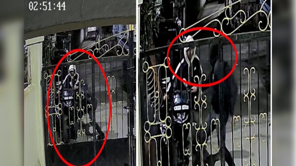 ïoh ring dur ka CCTV, dang step phyrngab tuh ki runar ïa ka motorbike Suzuki Gixxer