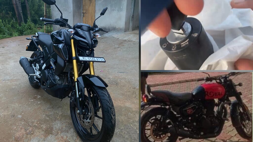 Jynrat ki nongtuh ïa u ignition switch, tuh ïa ka motorbike MT-15 na Mawlai