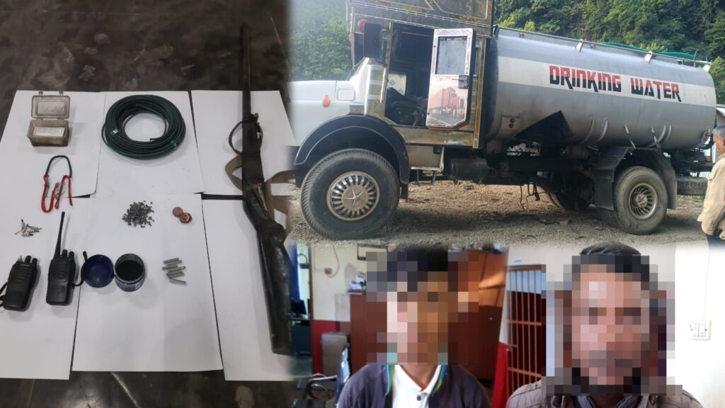 IED Blast Damages Water Tanker at Shymplong; Two Arrested, Police Link Plot to HNLC Member