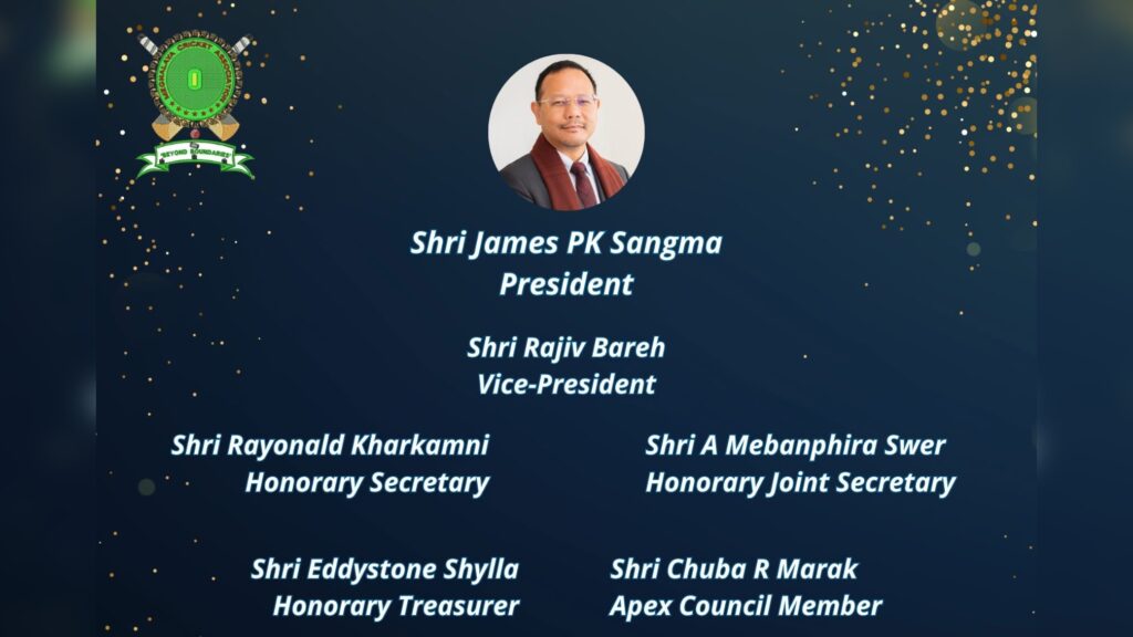 James PK Sangma elected President of Meghalaya Cricket Association to carry sports forward in Meghalaya