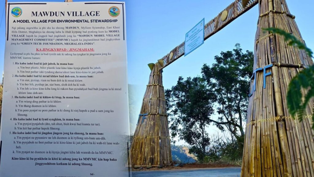 Shen ka pyrthei kan sakhi ïa ka shnong Mawdun ha ka map jinglehkhuid, kut jingmut ka Green-Tech