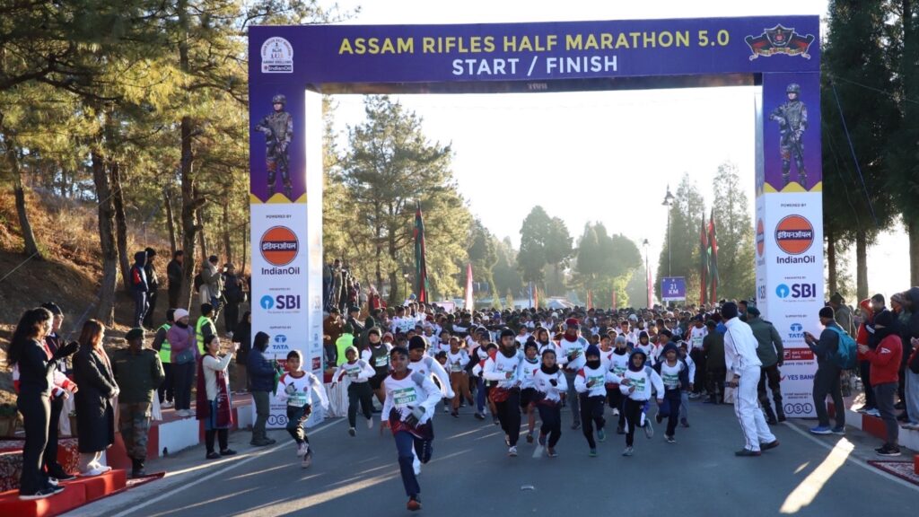 ASSAM RIFLES CONDUCTS FIFTH EDITION OF ASSAM RIFLES HALF MARATHON 2025 IN SHILLONG