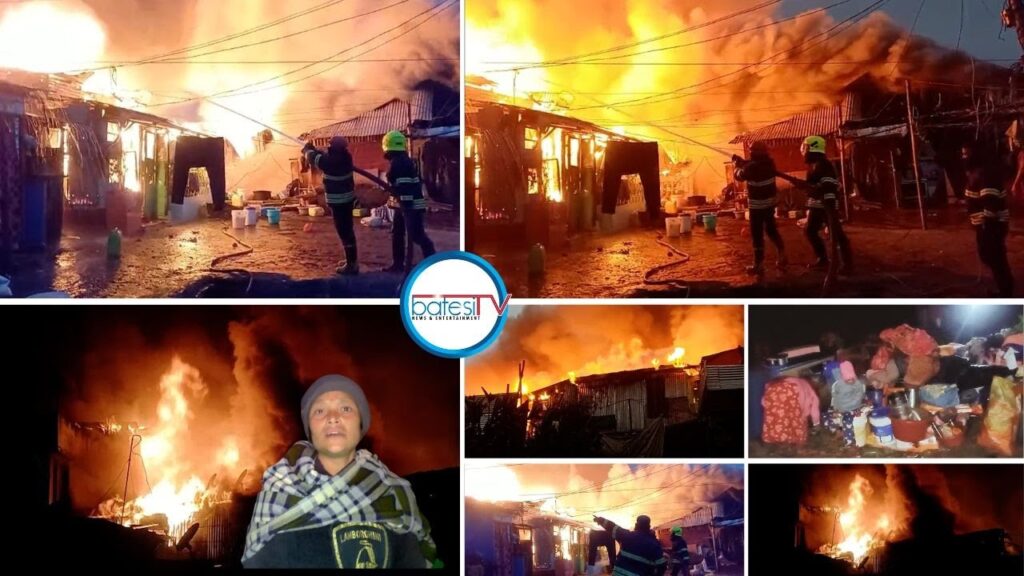 Pluh ki ïing shongwai ha ka Goenka Compound, Them Ïew Mawlong bthei saw tylli ki LPG Cylinder Gas