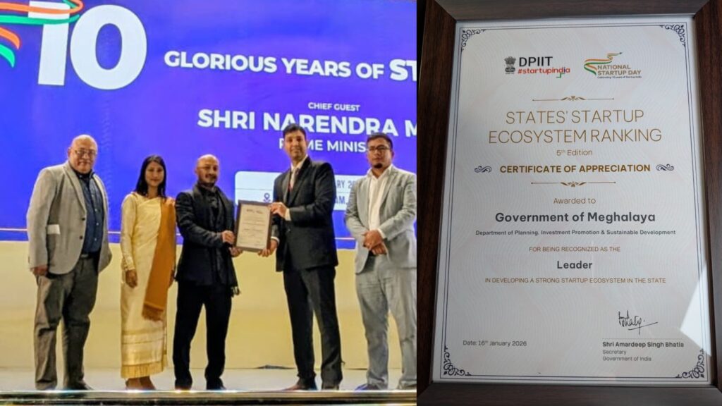 Meghalaya Recognised as ‘Leader’ in National Startup Ecosystem Ranking