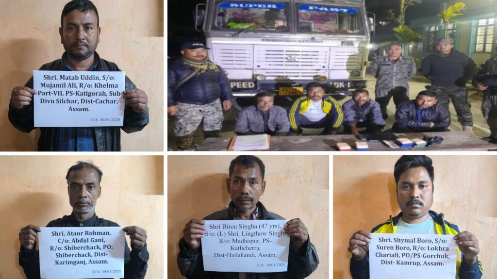 Four held with heroin worth 20 lakh in East Jaiñtia Hills naka operation