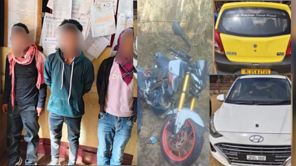 Dang step ïoh kem ki paidbah ïa ki suba nongtuh motorbike ha Umthli, aiti sha ki Pulit