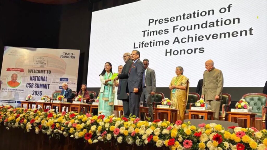 Ïoh khusnam ka ka Agatha K. Sangma ha ka TOI National CSR Summit 2026