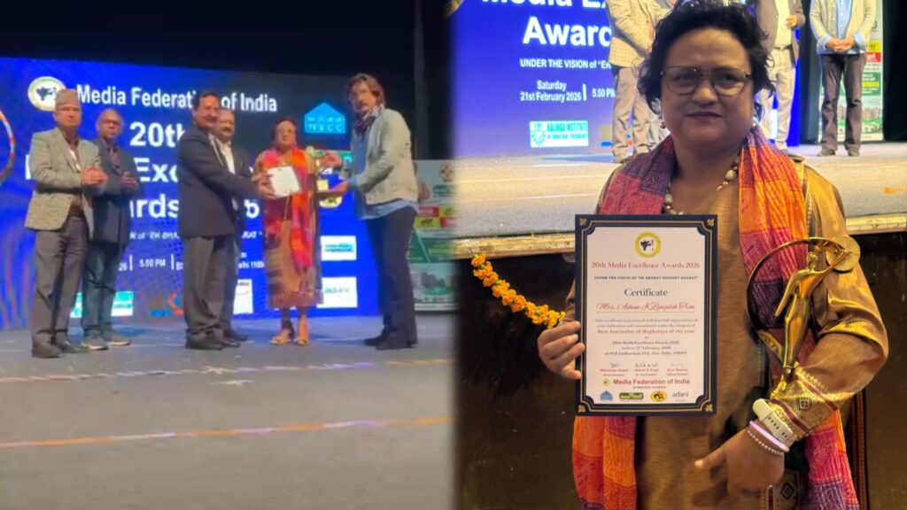 ïoh khusnam Best Journalist of Meghalaya i Kong Aihun L. Tron ha Delhi