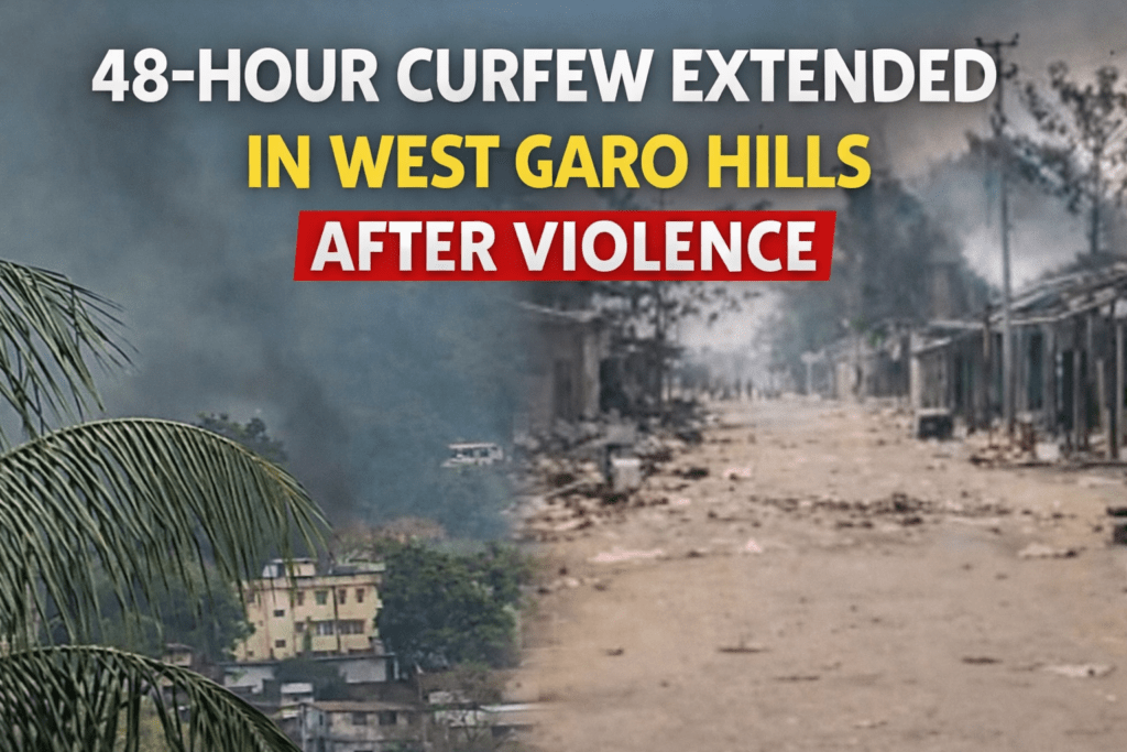 Curfew Extended in West Garo Hills for 48 Hours Amid Ongoing Violence